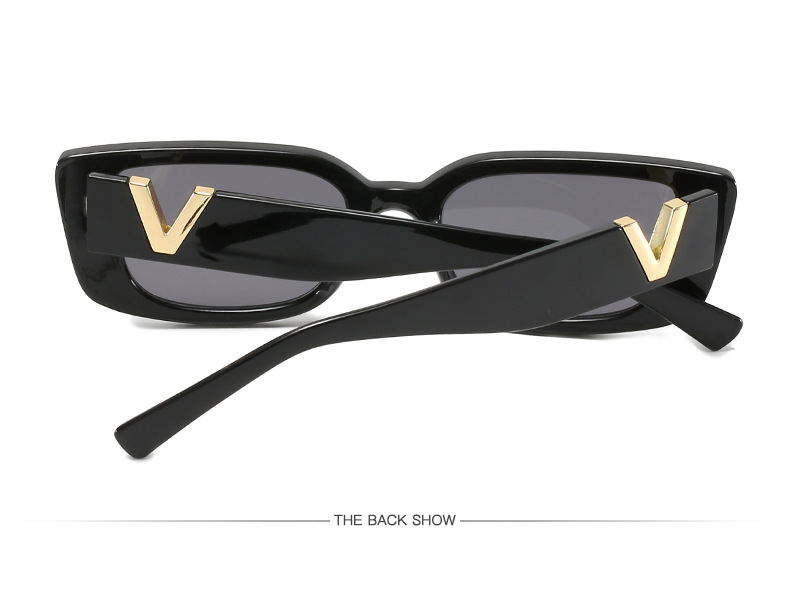 Nouvelles lunettes de soleil, lunettes de soleil hip-hop et rebondissantes, lunettes de soleil à petite monture carrée rétro à la mode pour femmes, lunettes à la mode européennes et américaines_voghion.com