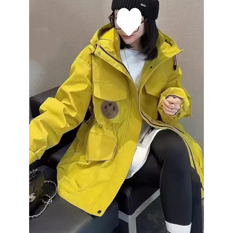 美式风衣春秋休闲韩版收腰连帽短外套棒球服夹克百|undefined