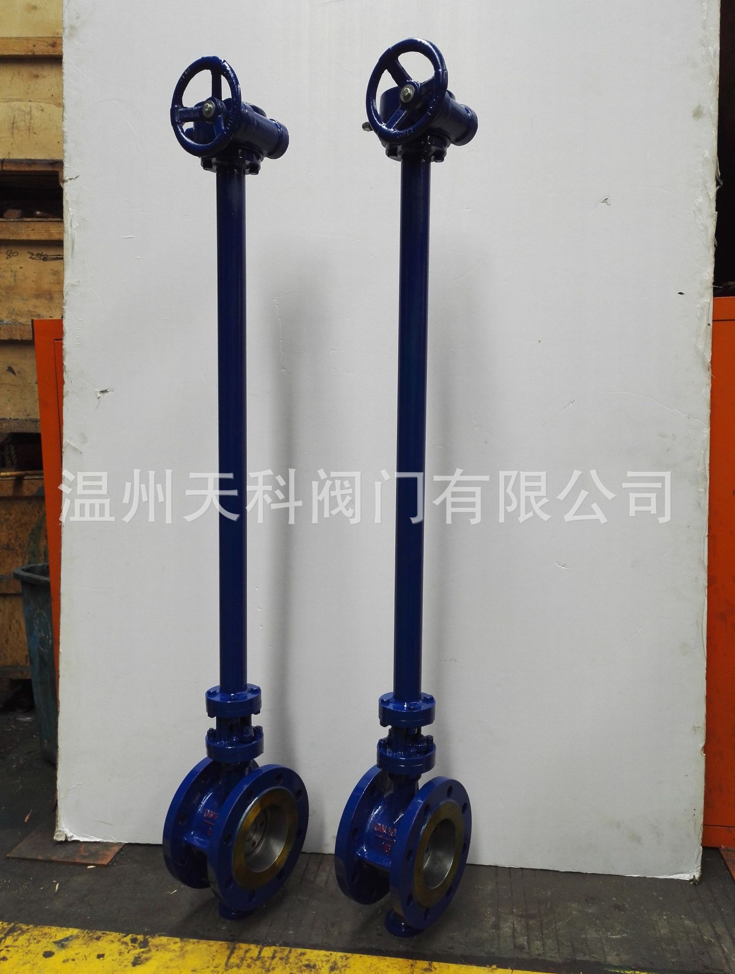 国标德标PN10-DN100三偏心法兰式碳钢WCB加长杆蝶阀硬密封可做俄