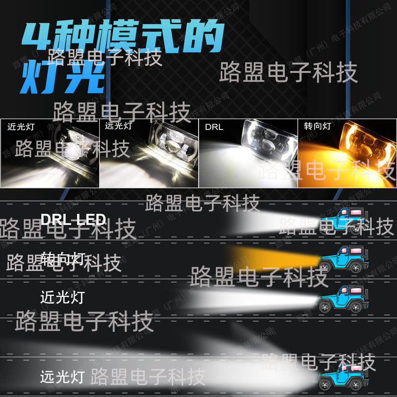 Nuevo estilo adecuado para JEEP Wrangler faro 5-pulgadas 7-pulgadas coche LED faro Harley faro fuera de la carretera modificación