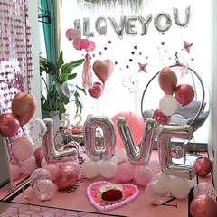Proposal decoration interior romantic proposal expression props for girlfriend birthday anniversary decoration kTV hotel