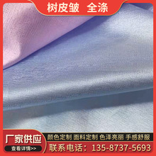 树皮皱 全涤色泽亮丽手感舒适网眼布面料时尚服饰古装汉服面料