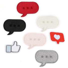 萱萱电脑绣花信息对话框服装辅料饰品配件小补丁贴diy款刺绣布贴