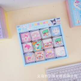 新款可爱三丽鸥盲盒拼图卡通益智5张入拼装图片学生解压游戏货源