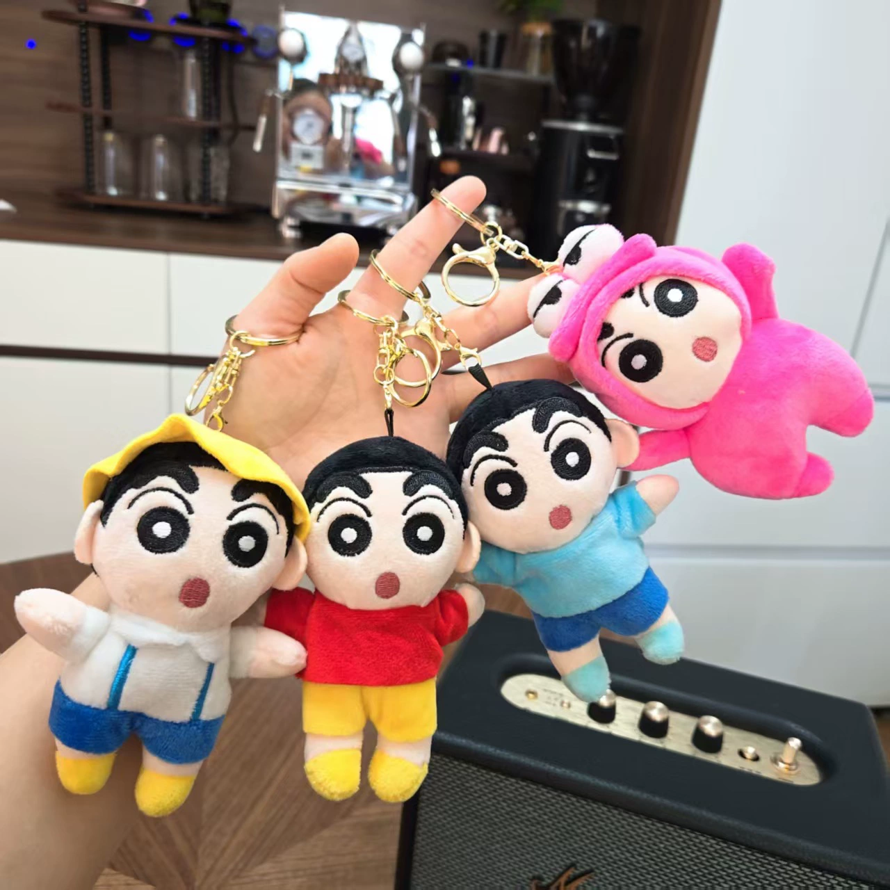 Модная милая плюшевая игрушка Crayon Shin-chan, кукла, мультяшная сумка, подвеска, брелок, кукла, игрушка