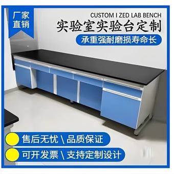 实验室工作台钢木实验台全钢中央试验操作边台试剂架通风橱柜系统