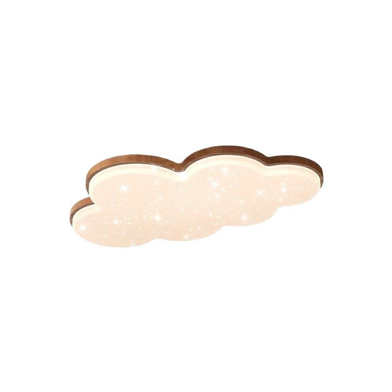 Paquete para toda la casa lámpara de sala de estar lámpara de techo de grano de madera de nogal de estilo antiguo lámpara de techo de protección ocular de espectro completo lámpara de restaurante de dormitorio