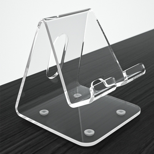 Acrylic mobile phone tablet stand counter display stand desktop solid color transparent multi-functional lazy stand base