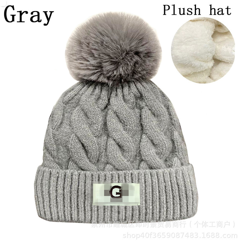 Cross-Border Trendy Brand U.G.G Knitted Hat, Woolen Hat, Embroidered Hip-Hop Hat, Sun Protection and Shading G-38