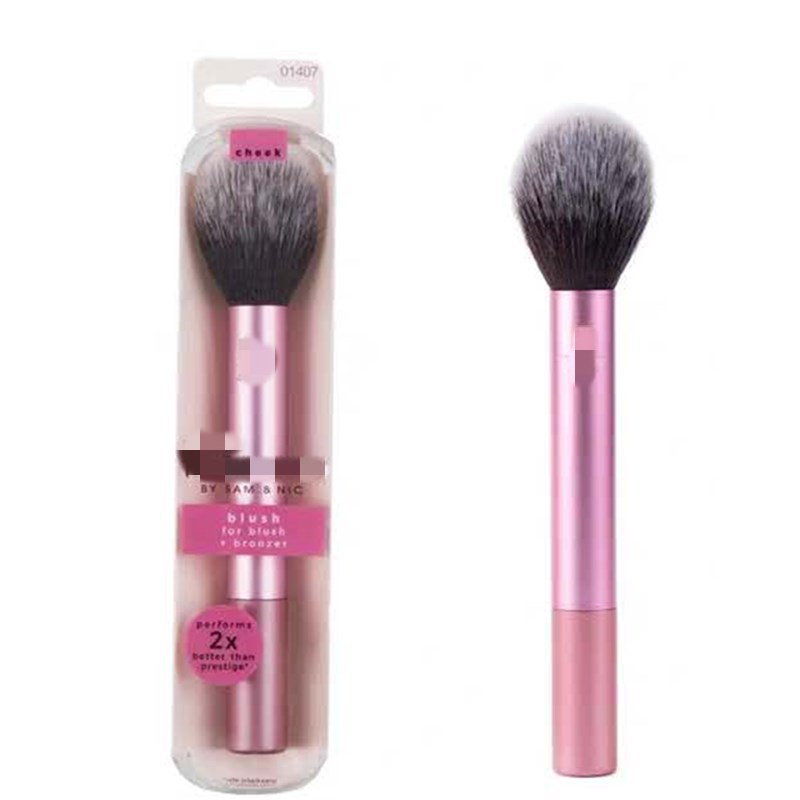 Fashion Artificial Fiber Plastic Handgrip Aluminum Tube Makeup Brushes 1 Piece display picture 1