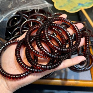 Natural amber blood pepper straight cut Seiko spacer bracelet blood pepper tablets bracelet factory direct wholesale live supply