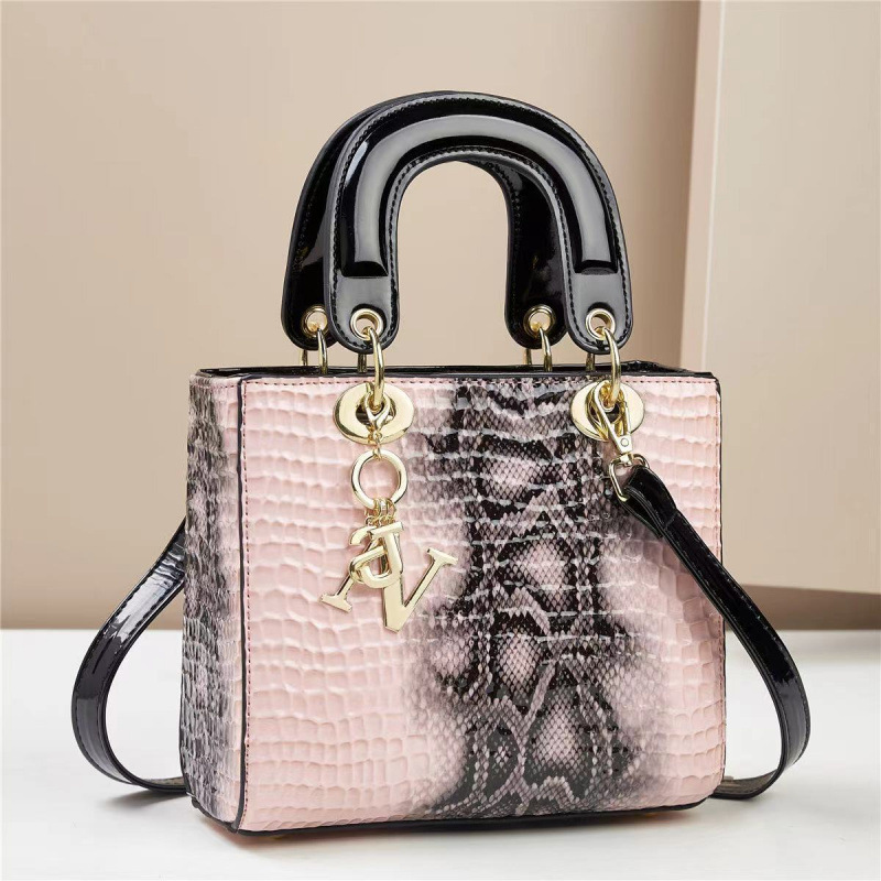 Bolsa de mano pequeña fragancia patrón de lagarto textura de peinado de gran capacidad Dai Fei bags de mensajero de un solo hombro