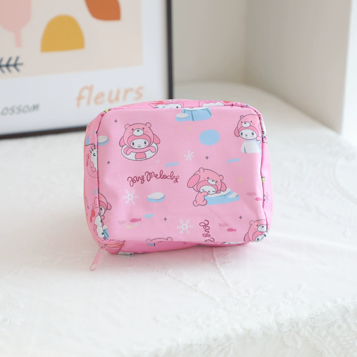 Cartoon handheld organizer bag, universal purse
