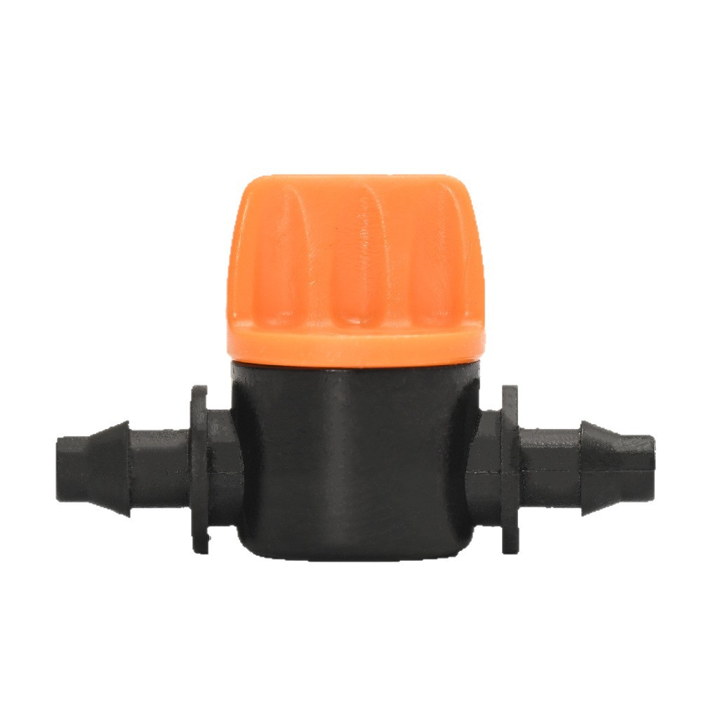 47 manguera de mini válvula de doble púa, válvula de interruptor de paso ajustable, accesorios de montaje de riego automático de jardín