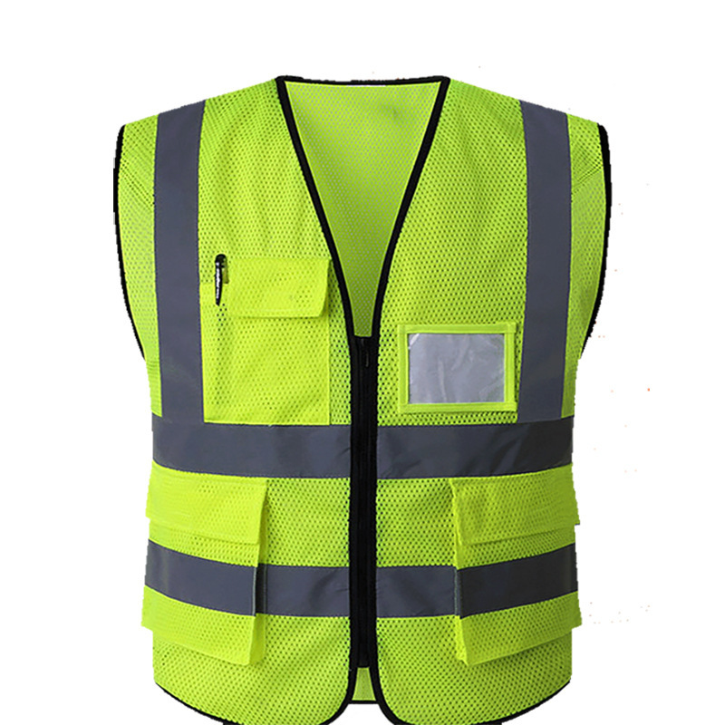 Multi-Pocket Summer Mesh Safety Vest Multi-Pocket Fluorescent Yellow Reflective Vest Vest Reflective Vest Multi-Pocket Summer Mesh Safety Vest Multi-Pocket Fluorescent Yellow Reflective Vest Vest Reflective Vest