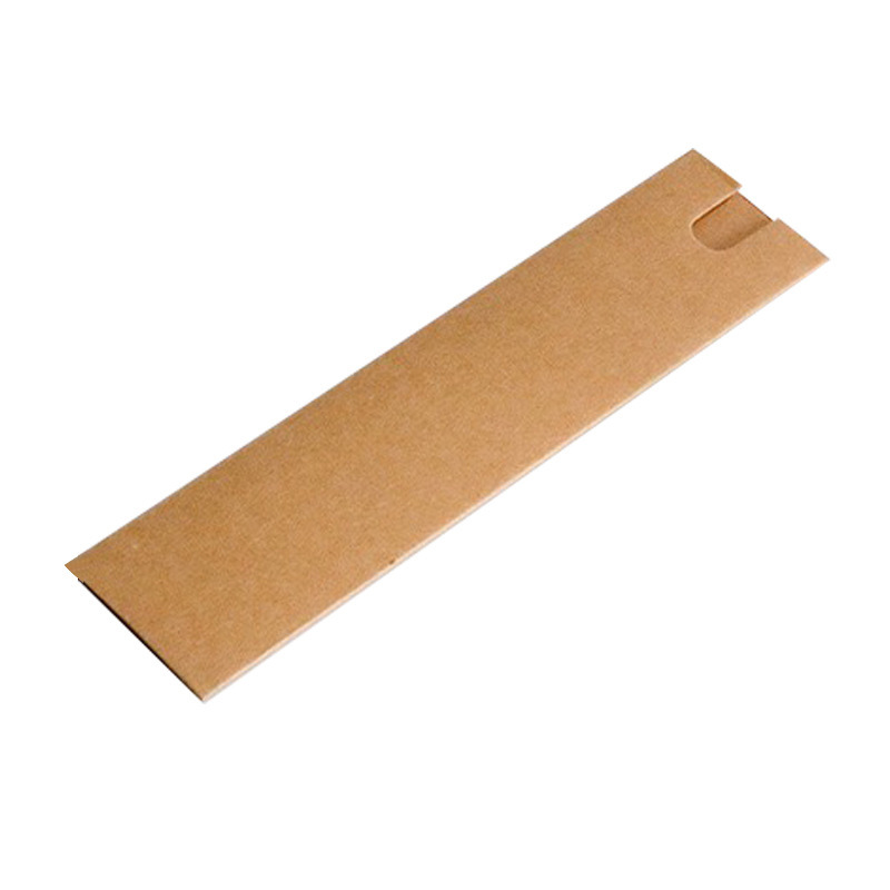 Fábrica en stock caja de lápiz de papel Kraft al por mayor bolsa de regalo simple caja de lápiz estudiante caja de lápiz de embalaje de negocios negro