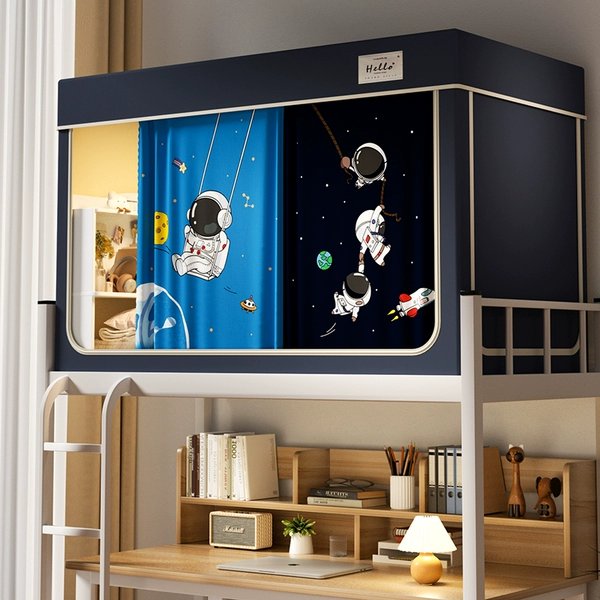 ↬↬↬Space Travel Notes [mosquito net + 2 bed curtains + top + full frame bracket] ↫↫↫