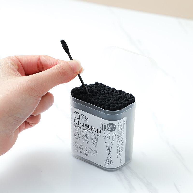Hisopos de Algodón de Doble Punta de Algodón Absorbente Desechable para Maquillaje y Limpieza de Oídos