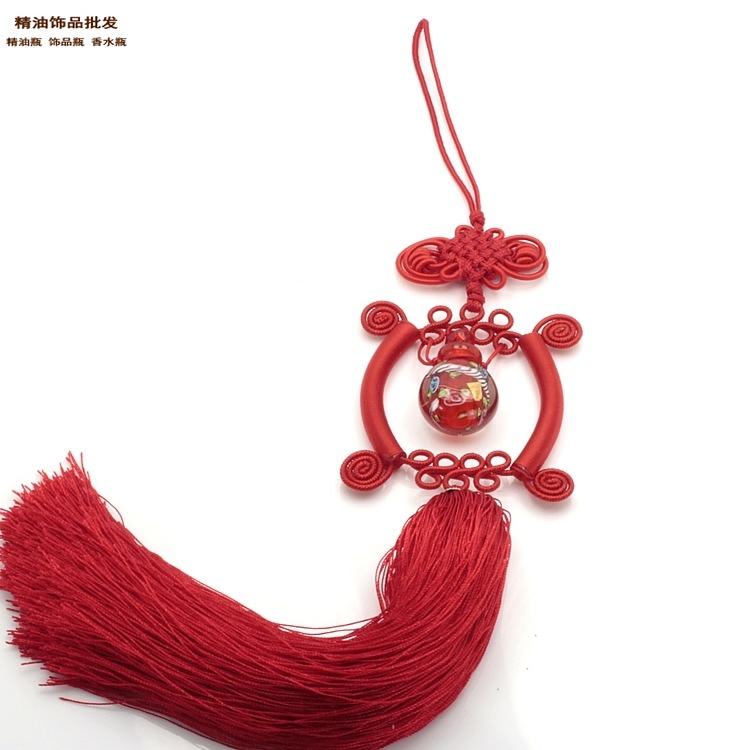 精油饰品网喜庆红中国龙琉璃精油瓶车挂11.jpg