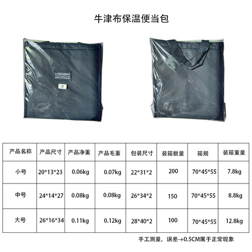 Portable thermal bag lunch box bag work lunch box bag with lunch bag picnic lunch bag lunch bag lunch bag
