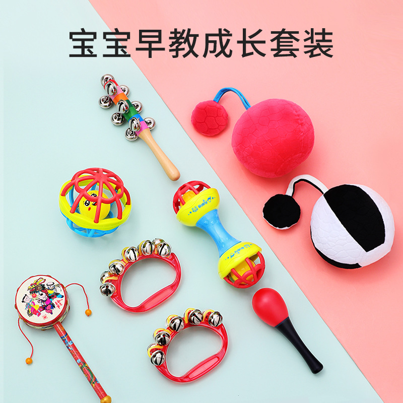 Newborn infant early education toys infant tracking and grasping training 2-month-old baby tracking hearing and vision red ball 0-3