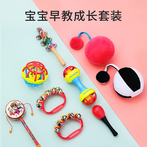 Newborn infant early education toys infant tracking and grasping training 2-month-old baby tracking hearing and vision red ball 0-3