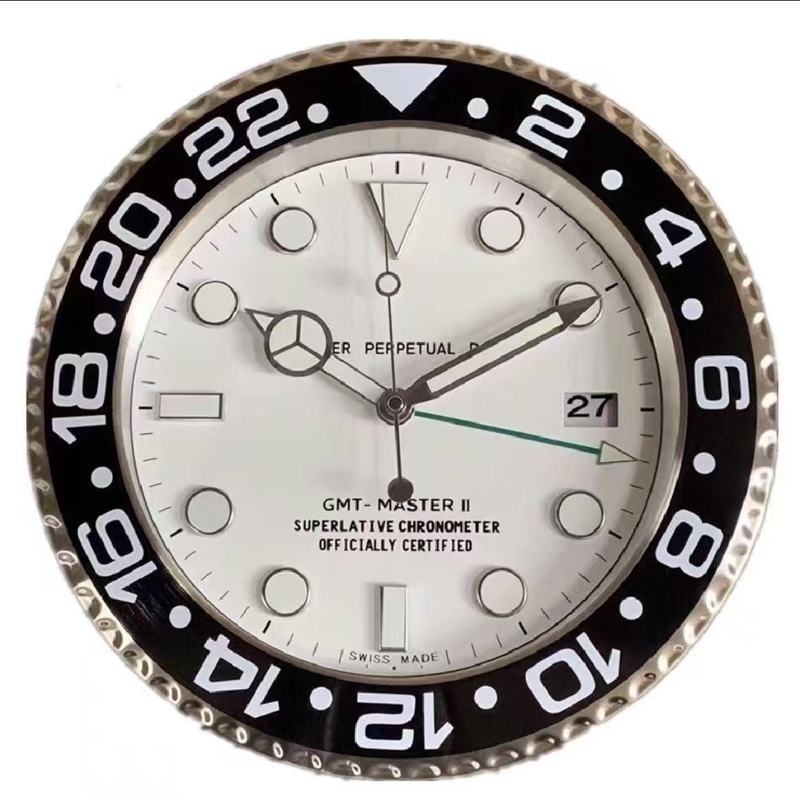 Fashionwallclock劳力水鬼迪通拿格林尼治系列金属14寸挂钟北欧|undefined