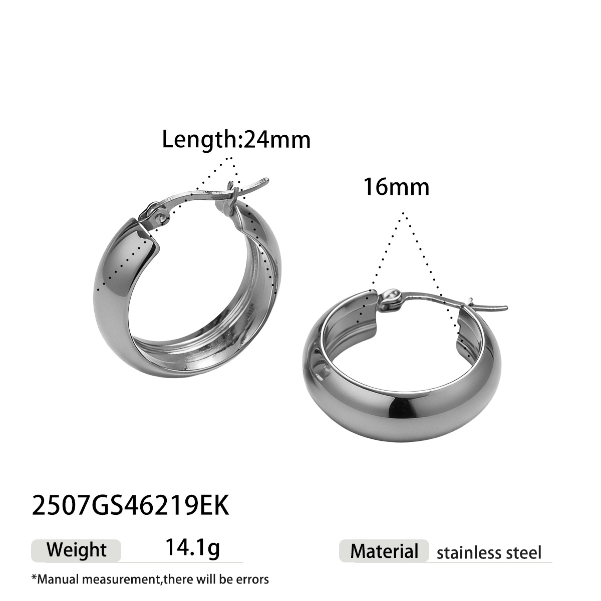 Taina europa y americana orejetas de acero inoxidable, anillo de acero de aluminio, geometría de diseño clásico, orejetas de joyería transfronteriza para mujeres image 9