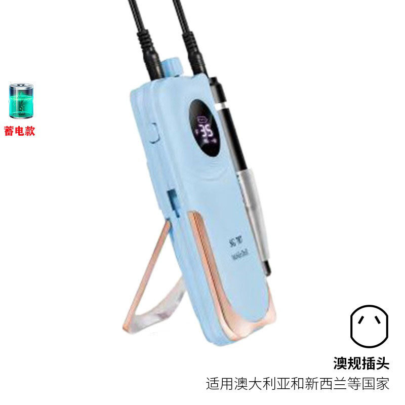 Amoladora de uñas de almacenamiento de energía 35000 Amoladora portátil de alta velocidad Amoladora de uñas inteligente Herramientas de uñas transfronterizas