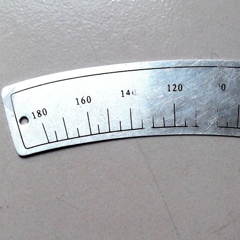 供应不锈钢刻度尺标牌 刻度尺金属标牌