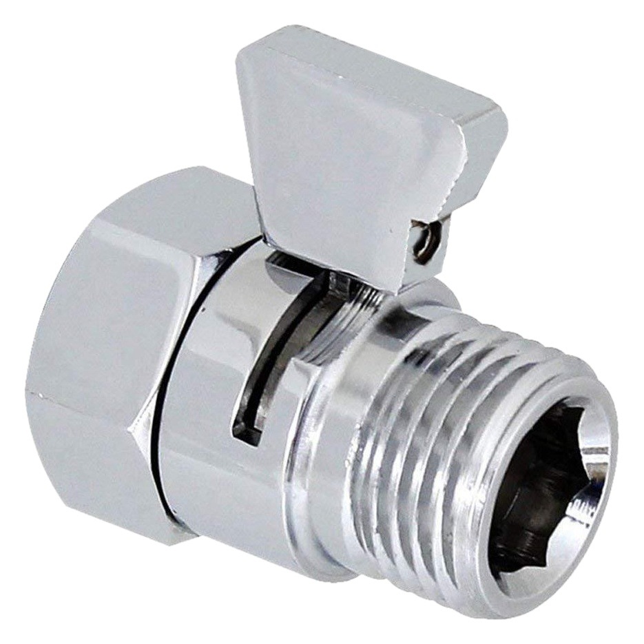 Válvula de cierre de agua de ducha interruptor de conector PISTOLA DE PULVERIZACIÓN pausa conector de agua adaptador de apertura rápida válvula regulador de flujo en stock