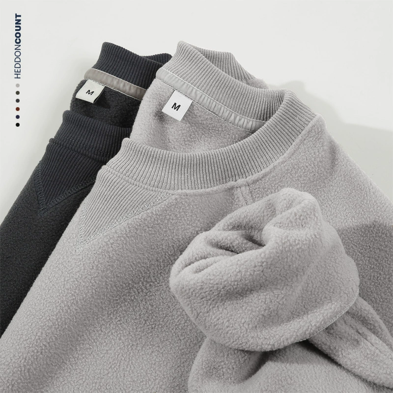 Tengjue мужская толстая двухсторонняя шерсть 300g теплая ретро толстая ретро толстая манга рукава с бархатом мужской толстовка