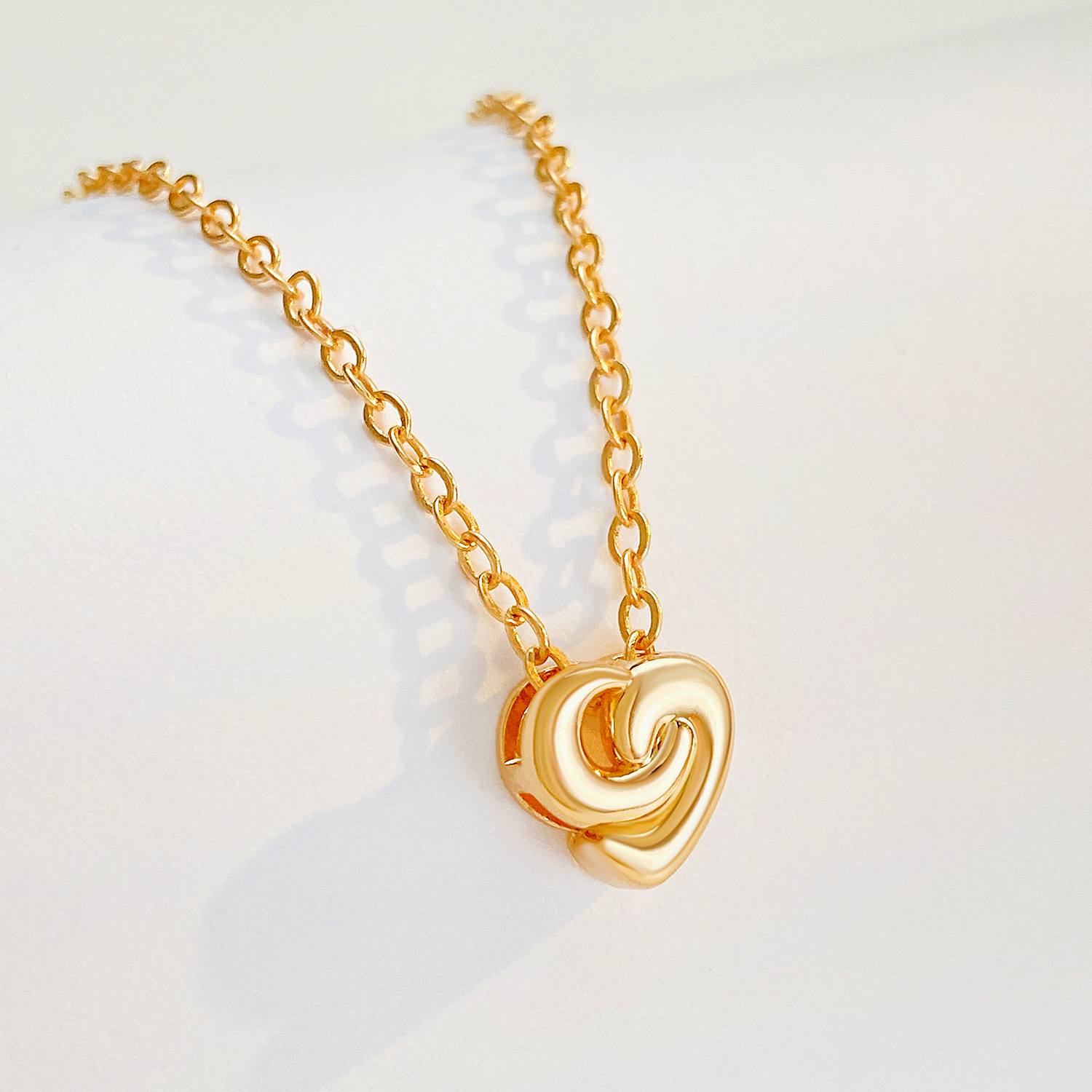 Daily Occasion Heart Shape Copper Sweet IG Style Copper Pendant Necklace Necklace