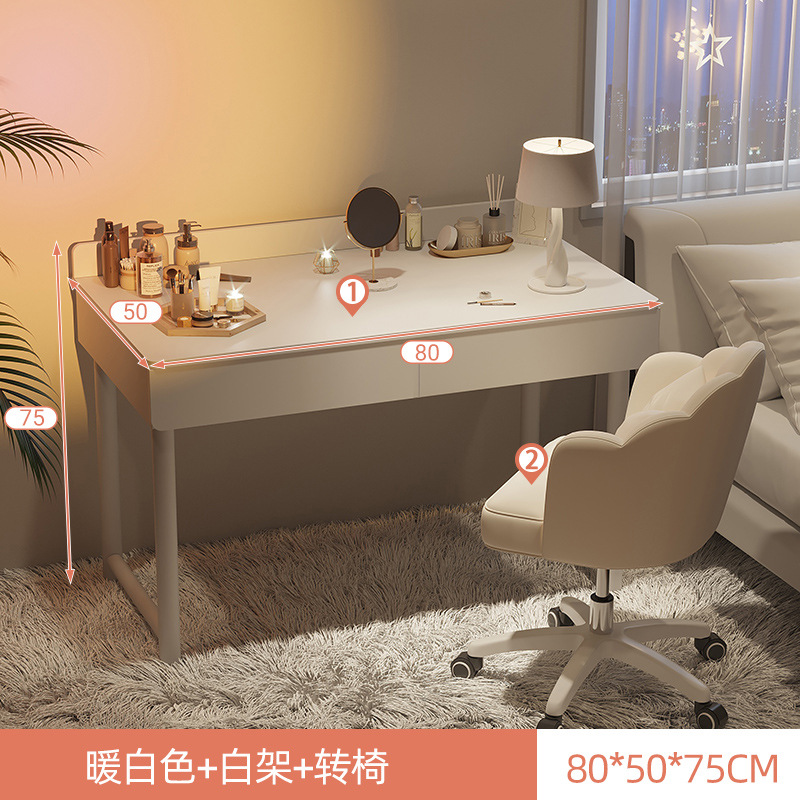 Mesa de maquillaje simple dormitorio de niñas hogar blanco comedor de vestir ins viento simple alquiler de escritorio de computadora