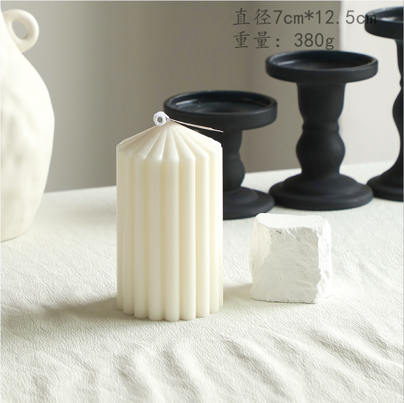 Nórdico simple viento blanco atmósfera sensación de guasa de aroma regalo de mano geometría decoración del hogar adornos transfronterizos