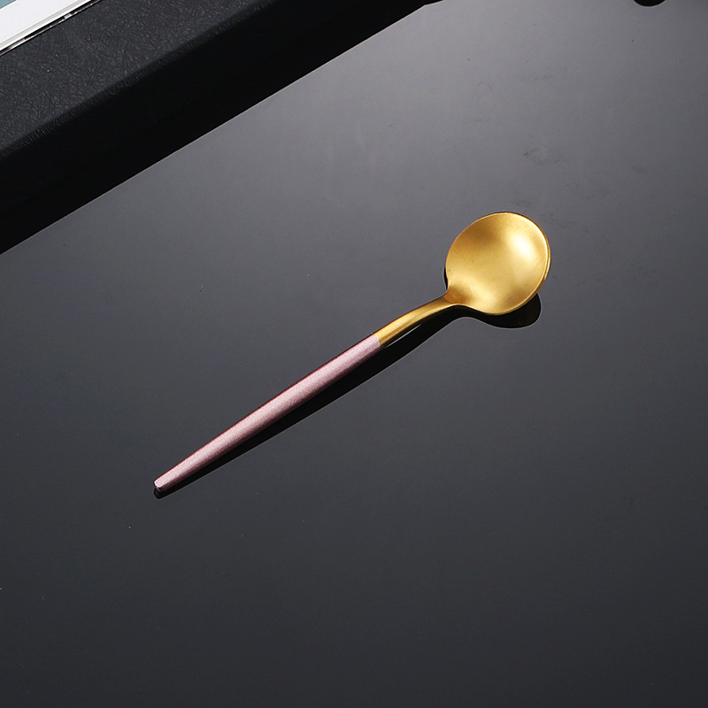 304-oro rosa cuchara de té