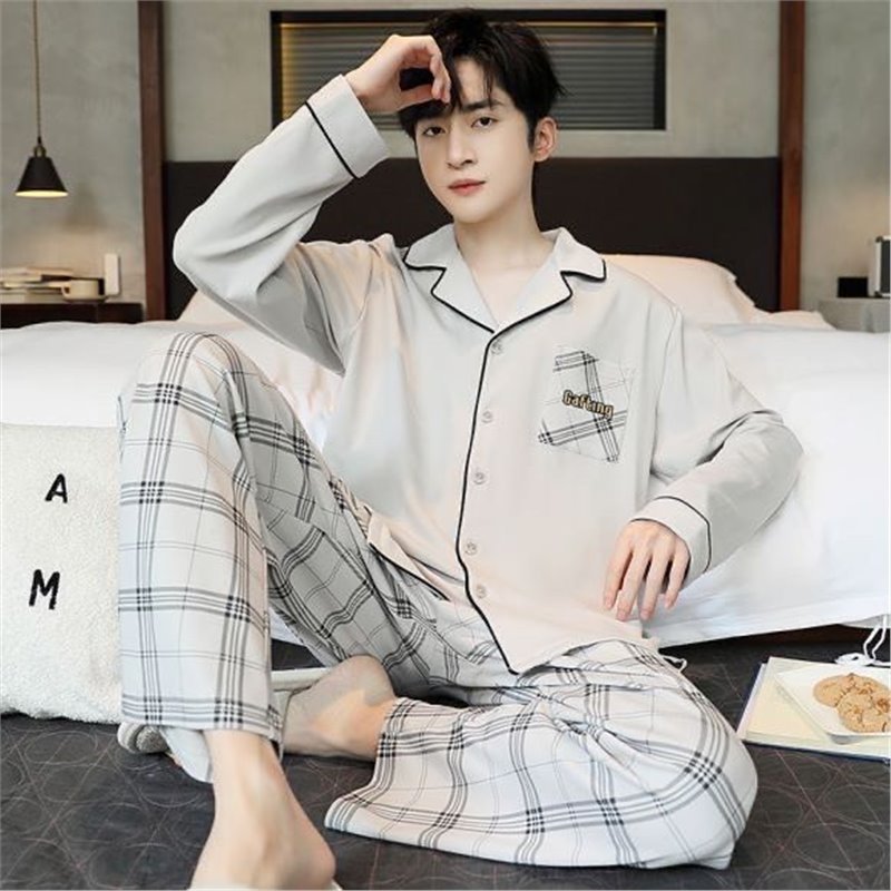 Cardigan nuevo hombre otoño invierno manga larga juvenil grande suelto estilo coreano guapo traje para el hogar