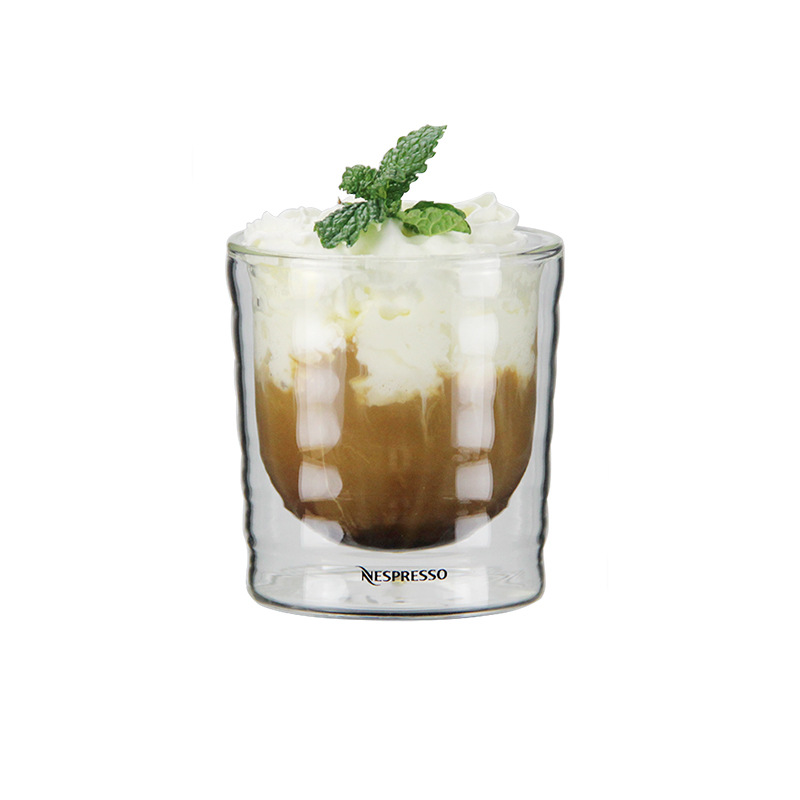 Fábrica al por mayor grande, mediano y pequeño vidrio aislado de doble capa taza roscada resistente al frío café caliente vino tinto en stock suministro transfronterizo