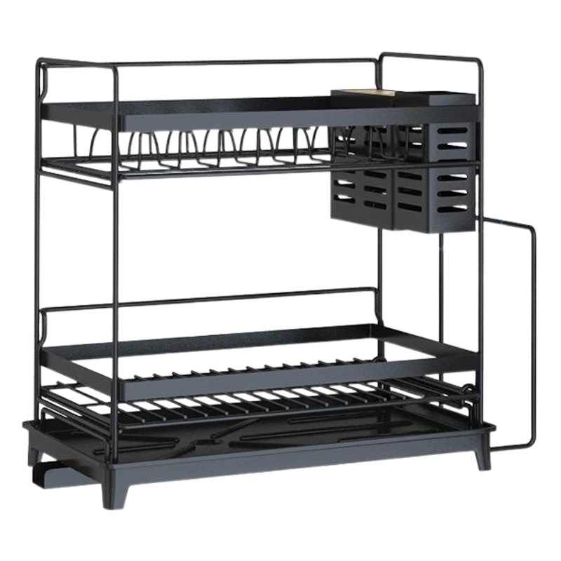 Fregadero de la cocina de acero inoxidable estante de almacenamiento encimera del hogar plato de escurrido plato de vajilla plato de secado tazón de drenaje rack