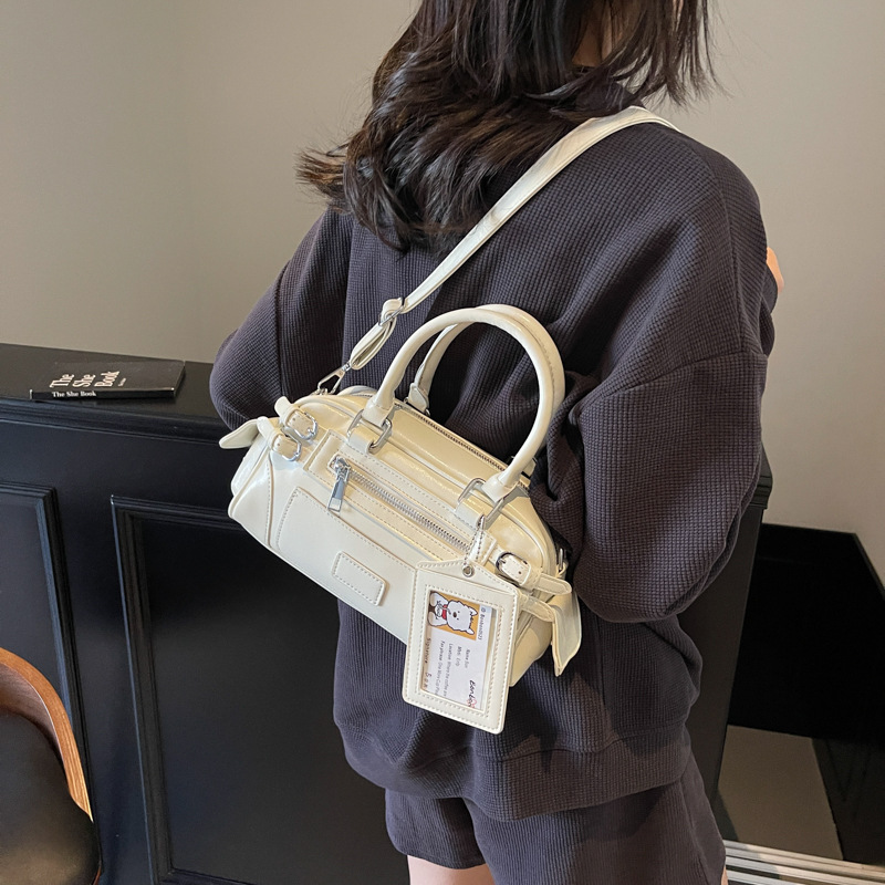 Fashion Commuter Boston Handbag For Women 2026 New Autumn/Winter Trendy Versatile Crossbody Small Tote Bag - Thumbnail 3