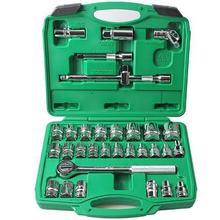 WYNNS POWER LION 32 피스 소켓 세트 메트릭 소켓 세트 자동차 렌치 도구 W032 드라이버 세트