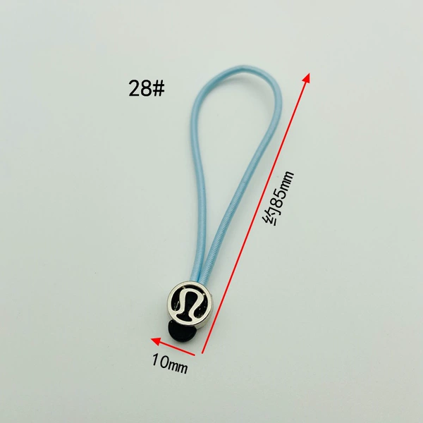 28# silver head light blue elastic rope (piece)