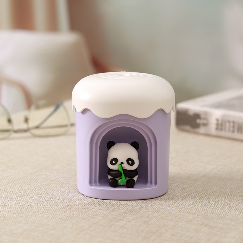 漫画パンダ漫画小型加湿器 USB 水補充スプレー空気加湿かわいいオフィスデスクトップギフト|undefined