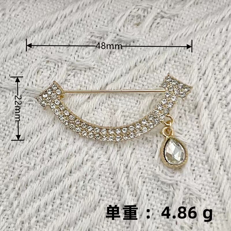 欧美精致水钻胸针女气质上衣西装固定扣奢华连衣裙裤脚收腰扣配件|undefined