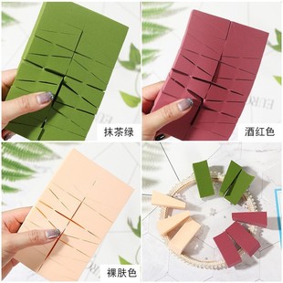 Non-latex 24-cut triangular powder puff becomes larger in water jelly sponge wet and dry makeup tool
