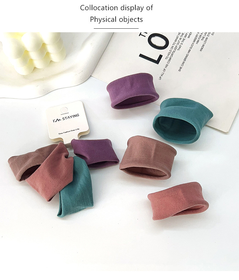 진한 색상 4개입 마스크팩 헤어끈