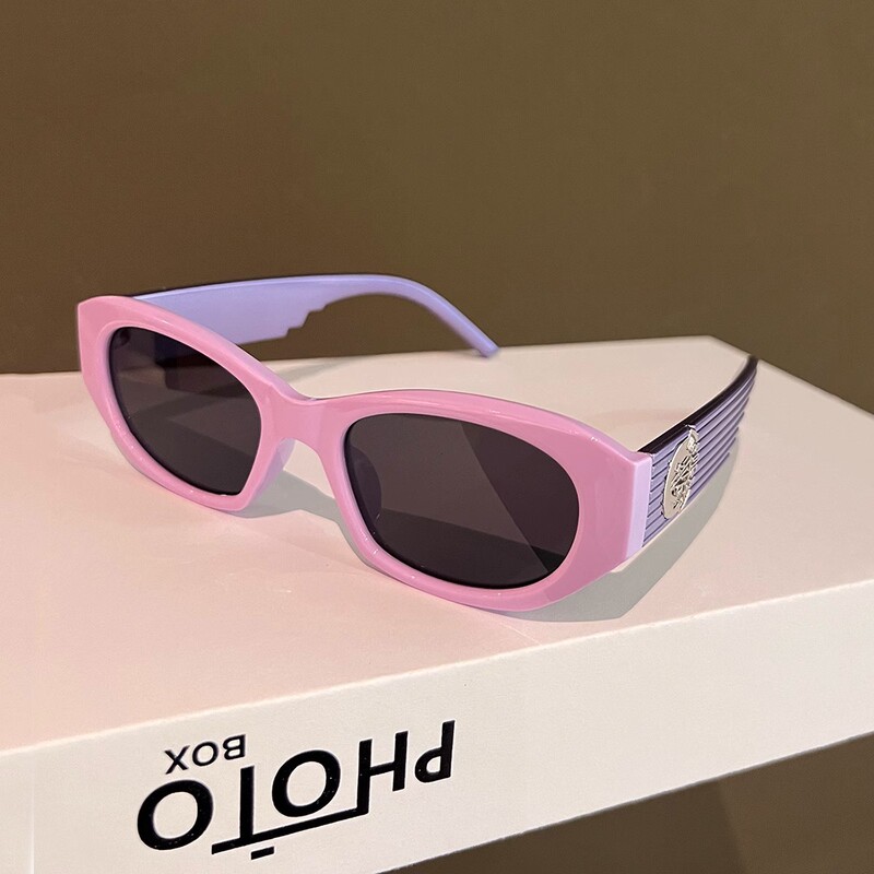New Color-Blocked Square Sunglasses Dopamine Trendyy Women's Sunglasses European and American Fashion Y2K Sexy Glasses