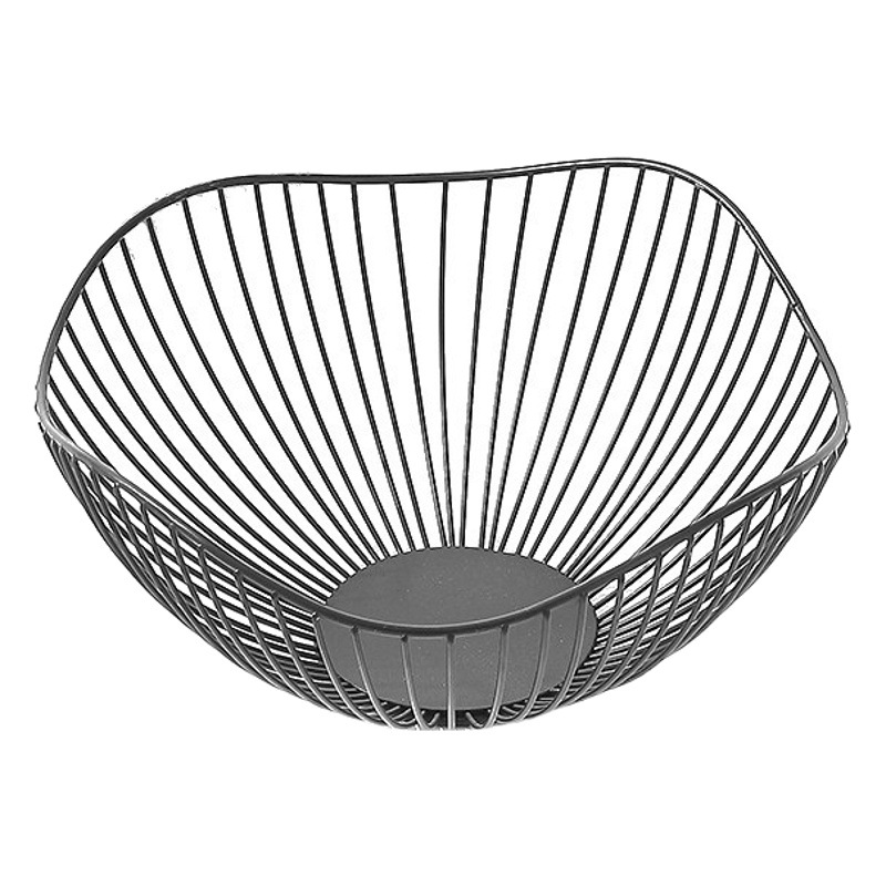 Cesta de fruta simple Estilo nórdico hogar plato de fruta sala de estar plato de fruta de hierro merienda fruta creativa cuenca cesta de almacenamiento