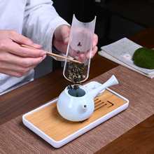 批发陶瓷功夫茶具侧把壶一壶四杯简约家用酒店茶壶茶杯茶盘整套可
