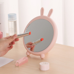 New Desktop Makeup Mirror Desktop Internet Celebrity Cartoon Makeup Mirror Can Be Hanged Multifunctional Student Dormitory Mirror Wholesale